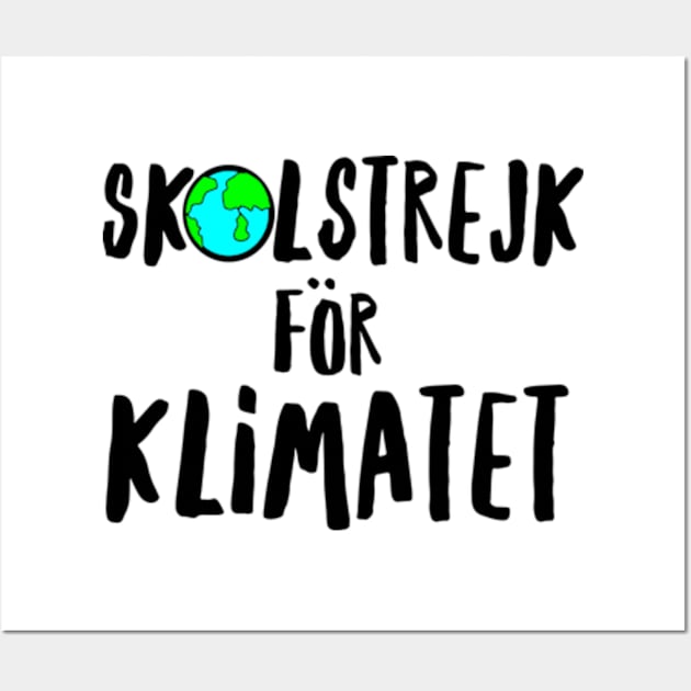 Skolstrejk For Klimatet Wall Art by deadright